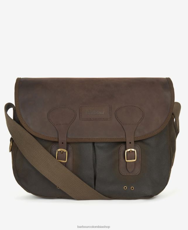 Barbour accesorios hombres Armada bolso tarras de cuero encerado LH60R2185