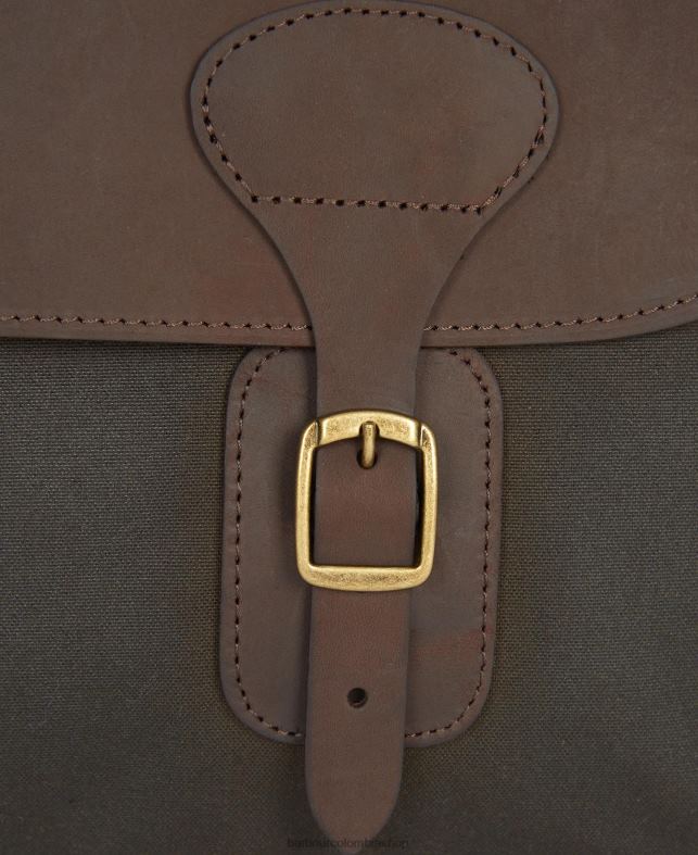 Barbour accesorios hombres Armada maletín de cuero encerado LH60R2176