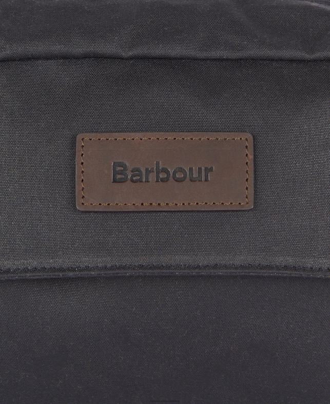 Barbour accesorios hombres azul marino clásico bolsa crossbody de cera esencial LH60R2189