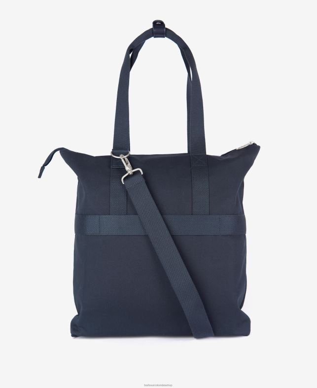 Barbour accesorios hombres azul marino clásico bolso shopper con motivo de cascada LH60R2215