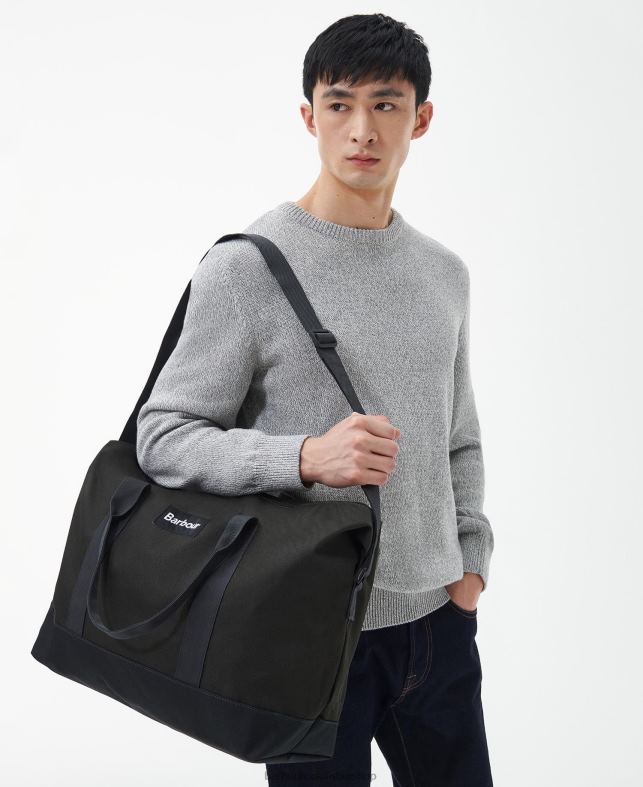 Barbour accesorios hombres azul marino/oliva bolsa de viaje de lona highfield LH60R2195