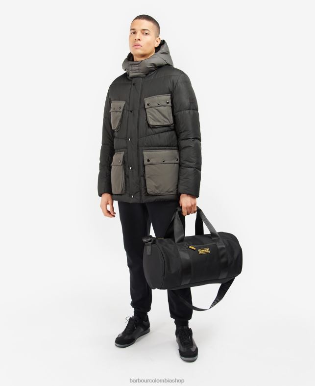 Barbour accesorios hombres negro bolsa de viaje knockhill LH60R2181