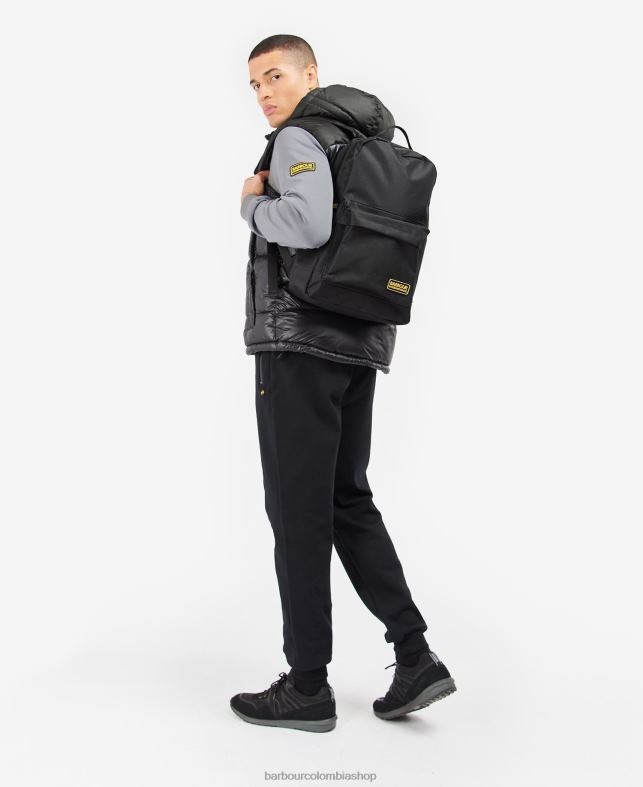 Barbour accesorios hombres negro mochila de golpe LH60R2190