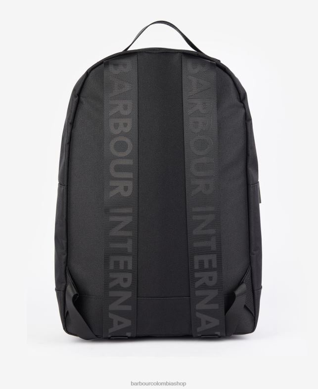 Barbour accesorios hombres negro mochila de golpe LH60R2190