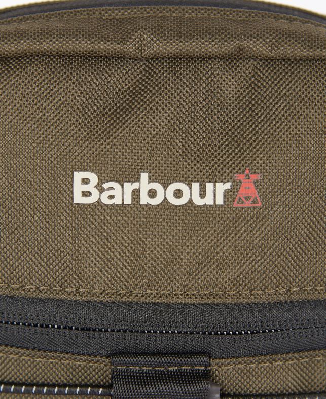 Barbour accesorios hombres verde oliva/negro bandolera de lona arwin LH60R2192