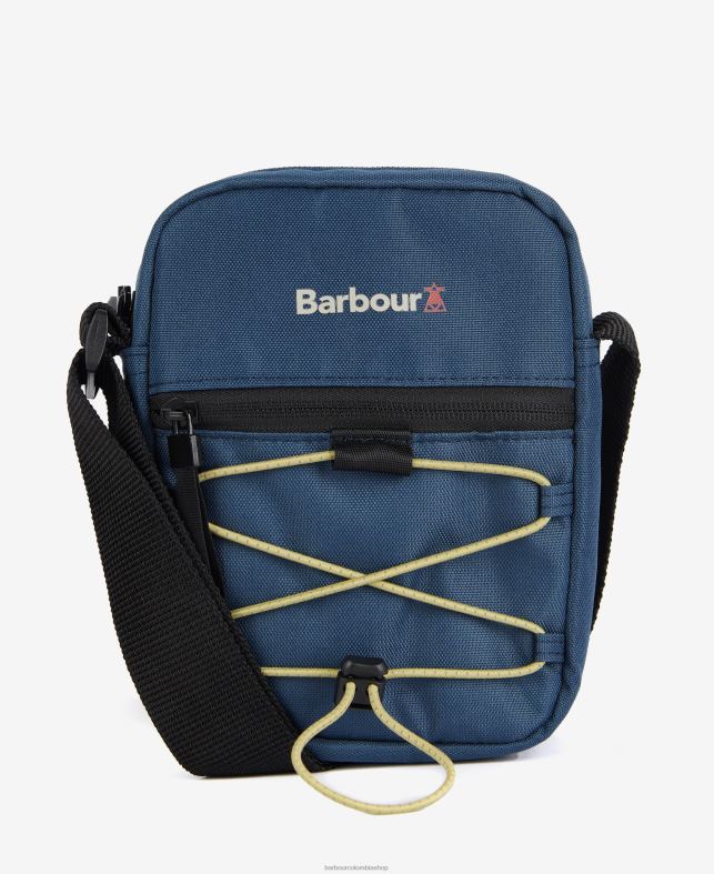 Barbour accesorios hombres verde oliva/negro bandolera de lona arwin LH60R2204