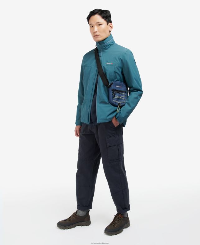 Barbour accesorios hombres verde oliva/negro bandolera de lona arwin LH60R2204