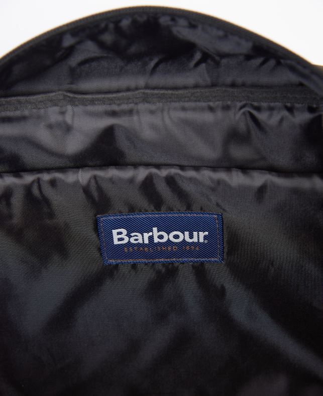 Barbour accesorios hombres verde oliva/negro bolsa de lona arwin LH60R2209