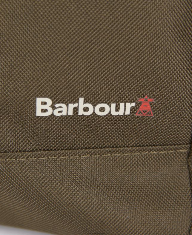 Barbour accesorios hombres verde oliva/negro bolsa de lona arwin LH60R2214
