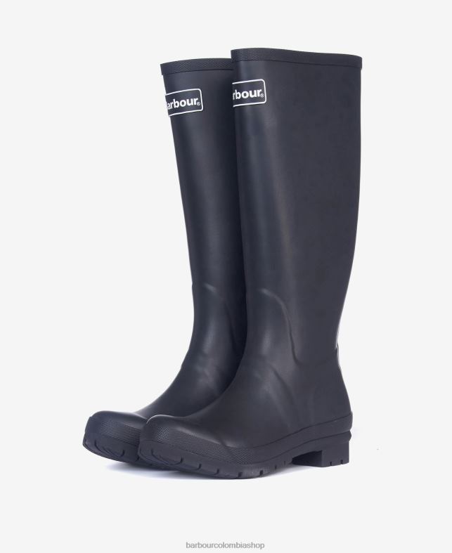 Barbour calzado mujer negro botas de agua abadía LH60R2155