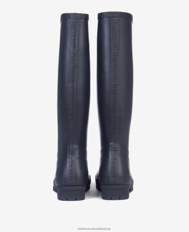 Barbour calzado mujer negro botas de agua abadía LH60R2155