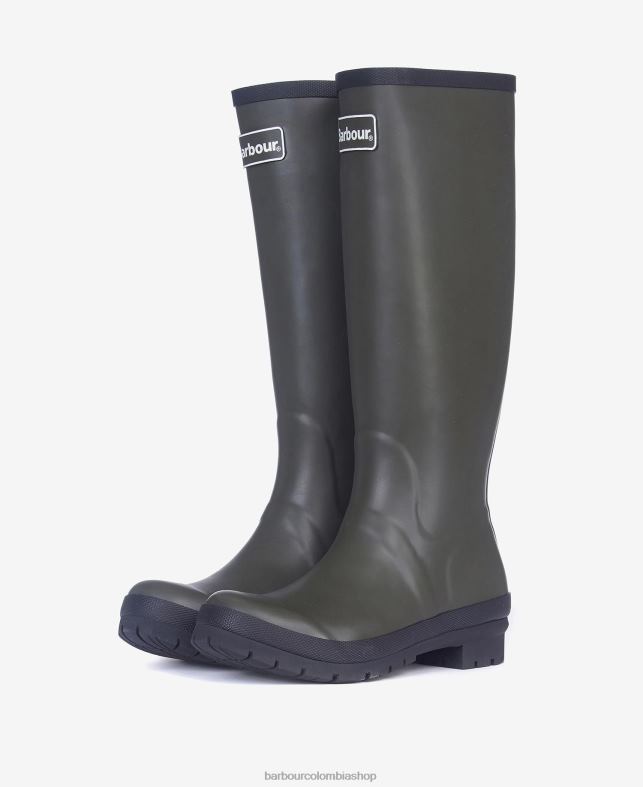 Barbour calzado mujer negro botas de agua abadía LH60R2163