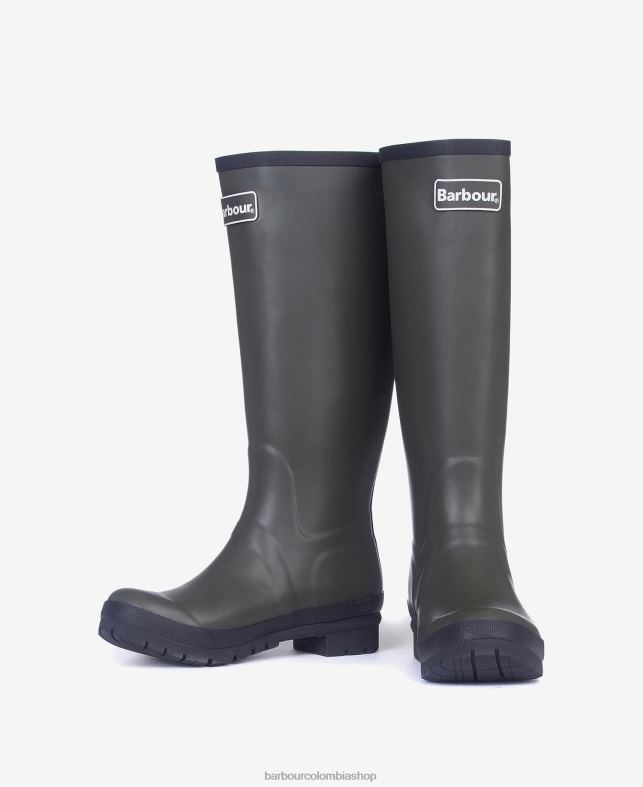Barbour calzado mujer negro botas de agua abadía LH60R2163