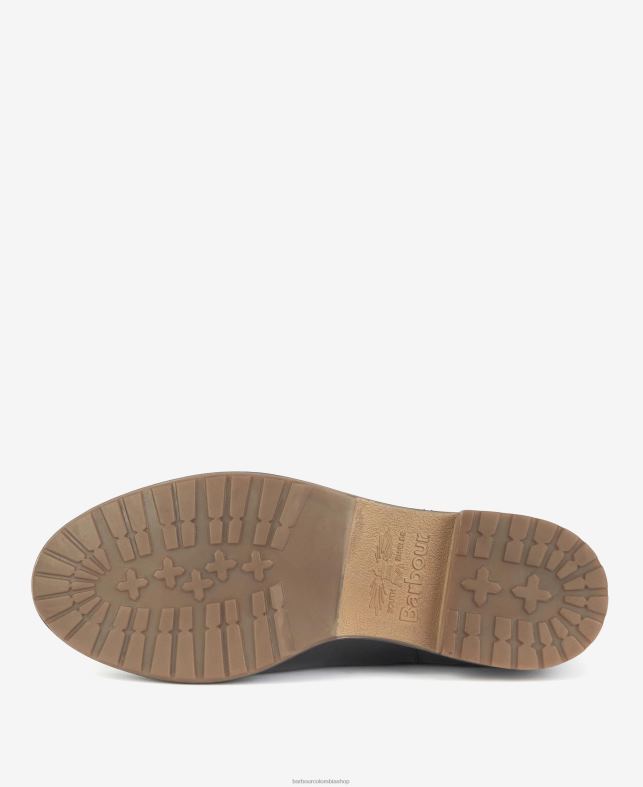 Barbour calzado mujer negro clásico botines chelsea camelia acolchados con rombos LH60R2089