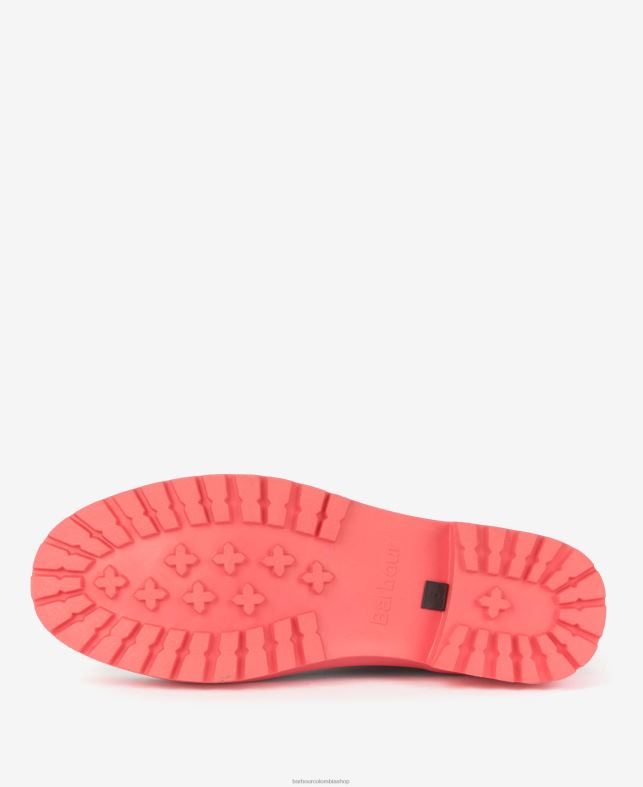 Barbour calzado mujer ponche azul marino/rosa botas de agua malva LH60R2174